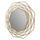ESPEJO 81x4x81 CRISTAL/METAL DORADO
