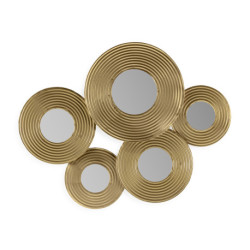 ESPEJO 86x3x68 METAL DORADO