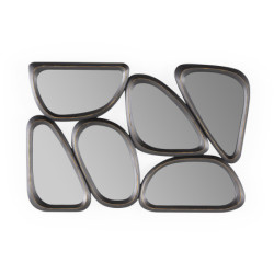 ESPEJO 89x2x61 METAL GRIS