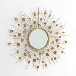 ESPEJO 98x5x98 METAL NACAR