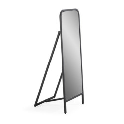 ESPEJO DE PIE 45x45x122 CRISTAL/METAL NEGRO