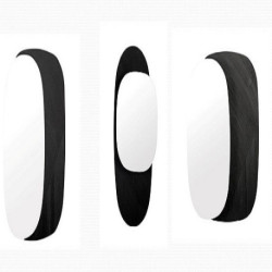ESPEJO SET/3 33x5x33/30x6x45/25x5x40 MADERA NEGRO