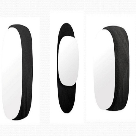 ESPEJO SET/3 33x5x33/30x6x45/25x5x40 MADERA NEGRO