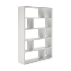 ESTANTERIA 120x34x180 MADERA BLANCO