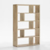 ESTANTERIA 120x34x180 MADERA BLANCO VELADO