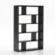 ESTANTERIA 120x34x180 MADERA NEGRO