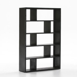 ESTANTERIA 120x34x180 MADERA NEGRO