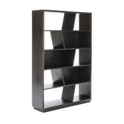 ESTANTERIA 120x34x180 MADERA NEGRO