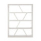 ESTANTERIA 140x46x185 MADERA BLANCO