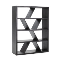 ESTANTERIA 140x46x185 MADERA NEGRO