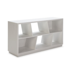 ESTANTERIA 152x42x79 MADERA BLANCO