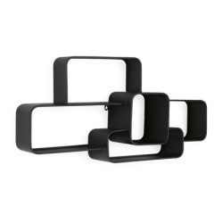 ESTANTERIA 80x16x40,2 METAL NEGRO