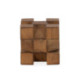 FIGURA 10x10x10 MADERA MARRON