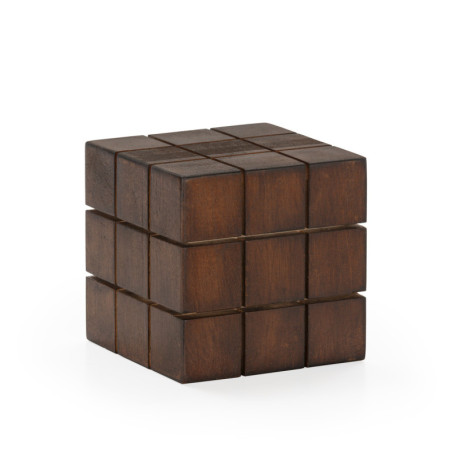 FIGURA 12,5x12,5x12,5 MADERA MARRON OSCURO