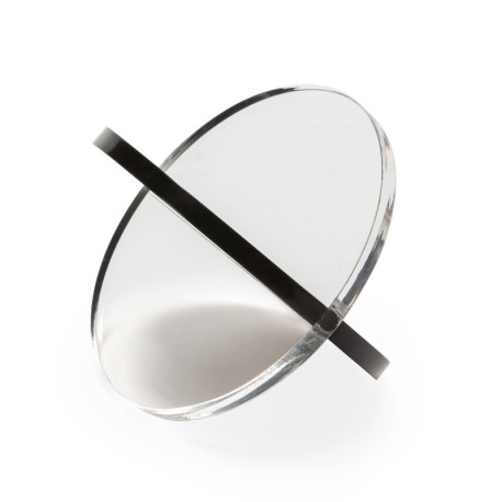 FIGURA 12x12x12 ACRILICO TRANSPARENTE/NEGRO