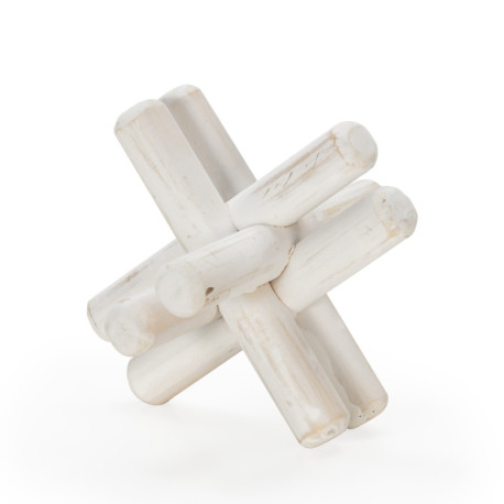 FIGURA 13x13x13 MADERA BLANCO LAVADO