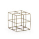 FIGURA 15x15x15 METAL DORADO