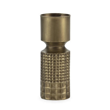 FIGURA 15x15x43 METAL DORADO