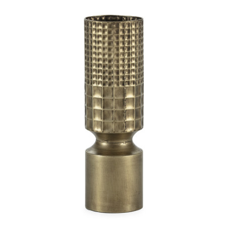 FIGURA 15x15x50 METAL DORADO