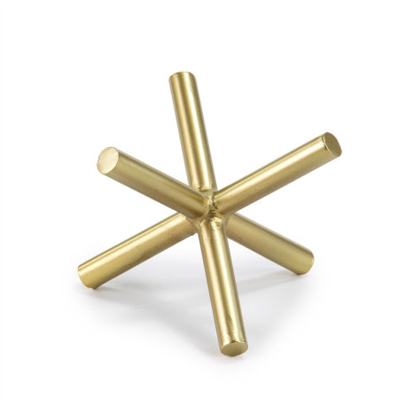 FIGURA 18x16x13 METAL DORADO