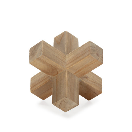 FIGURA 18x18x18 MADERA BLANCO LAVADO
