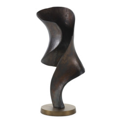 FIGURA 28x25x61 METAL BRONCE ENVEJECIDO/DORADO ANTIQUE