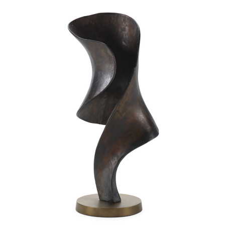 FIGURA 28x25x61 METAL BRONCE ENVEJECIDO/DORADO ANTIQUE