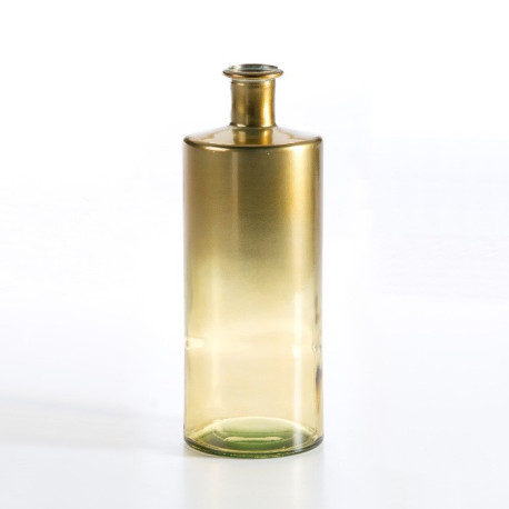 JARRON 15x15x40 CRISTAL ORO