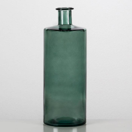 JARRON 15x15x40 CRISTAL VERDE