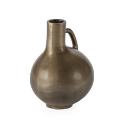 JARRON 18x18x25 METAL DORADO