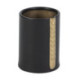 JARRON 19x17x24 CERAMICA NEGRO/DORADO