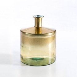 JARRON 21x21x26 CRISTAL ORO