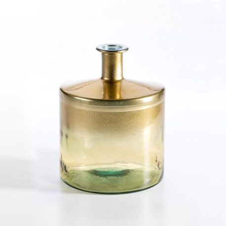 JARRON 21x21x26 CRISTAL ORO