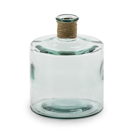 JARRON 21x21x26 CRISTAL TRANSPARENTE/ENEA NATURAL