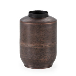 JARRON 23x23x32 METAL COBRE ENVEJECIDO