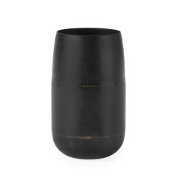 JARRON 29x29x52 METAL BRONCE NEGRUZCO