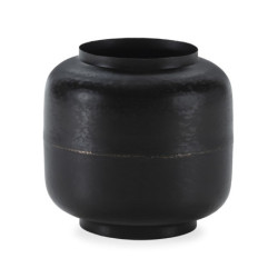 JARRON 39x39x38 METAL DORADO/BRONCE OSCURECIDO