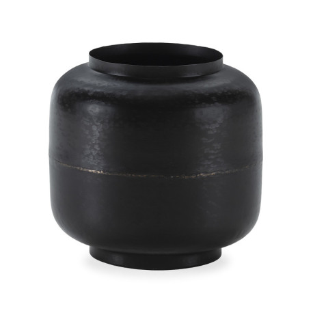 JARRON 39x39x38 METAL DORADO/BRONCE OSCURECIDO