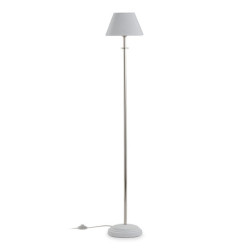 LAMPARA DE PIE 25x20x153 METAL BLANCO/NIQUEL