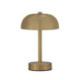 LAMPARA SOBREMESA 16x16x24 METAL DORADO/CON BATERIA RECARGABLE