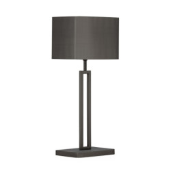 LAMPARA SOBREMESA 24x15x55 METAL PLOMO