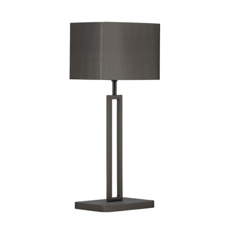 LAMPARA SOBREMESA 24x15x55 METAL PLOMO