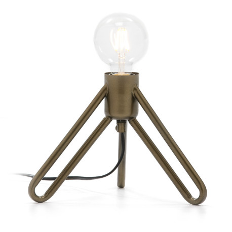 LAMPARA SOBREMESA 24x23x19 METAL DORADO