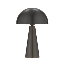 LAMPARA SOBREMESA 25x11x36 METAL PLOMO