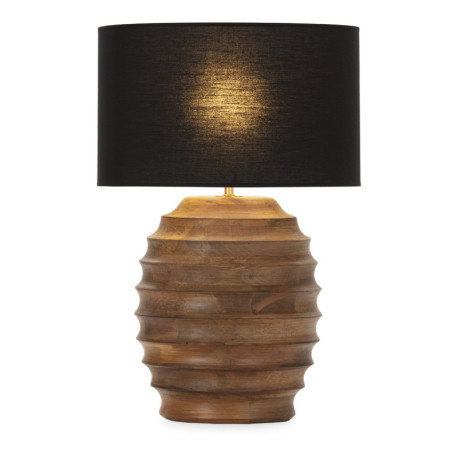 LAMPARA SOBREMESA 29x29x40 MADERA COLOR NOGAL/SIN PANTALLA