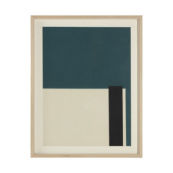 LIENZO ENMARCADO 70x5x90 MADERA/CRISTAL