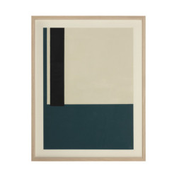 LIENZO ENMARCADO 70x5x90 MADERA/CRISTAL