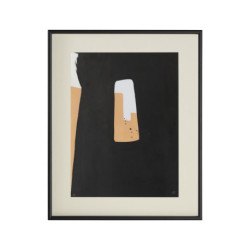 LIENZO ENMARCADO 80x5x100 MADERA/CRISTAL