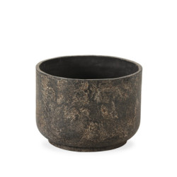 MACETERO 40x40x30 FIBROCEMENTO NEGRO QUEMADO