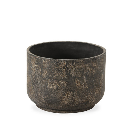 MACETERO 40x40x30 FIBROCEMENTO NEGRO QUEMADO